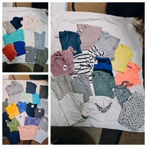 Women's tops, tank tops, shirts, dress bundle lot 47pcs